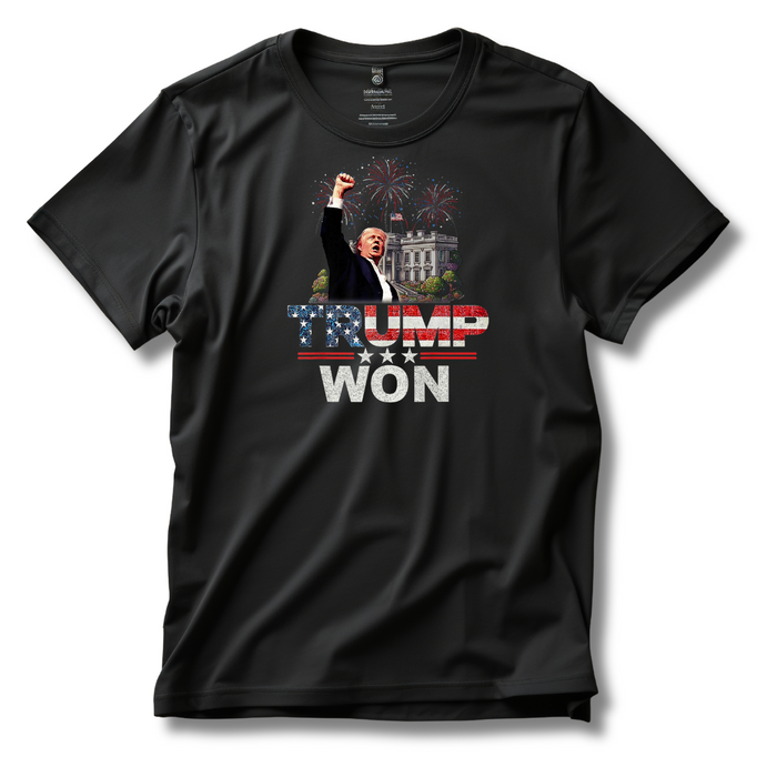 Trump Won T-Shirt (Star Spangled Design)