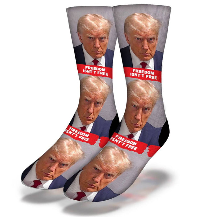 "Freedom Isn't Free" Mugshot Socks