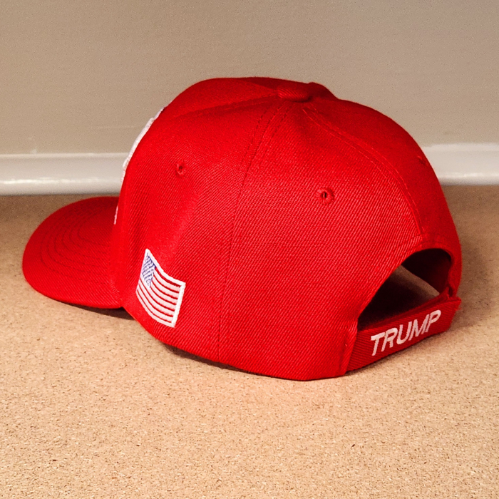 Premium Trump 2024 Save America Again Custom 3D Embroidered Hat (Red)