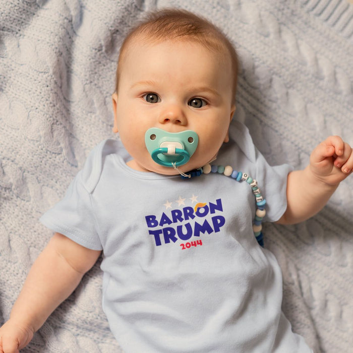 Exclusive: I'll Be Voting Barron Trump 2044 Baby Onesie