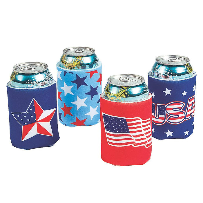 Stars & Stripes USA Can Jackets (4 Pack)