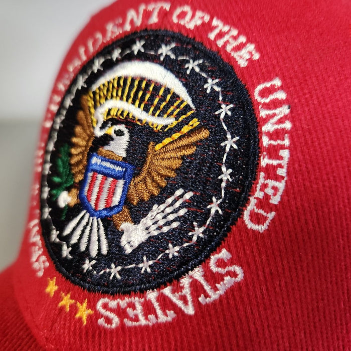 Trump Signature Presidential Seal Custom Embroidered Hat (RED)