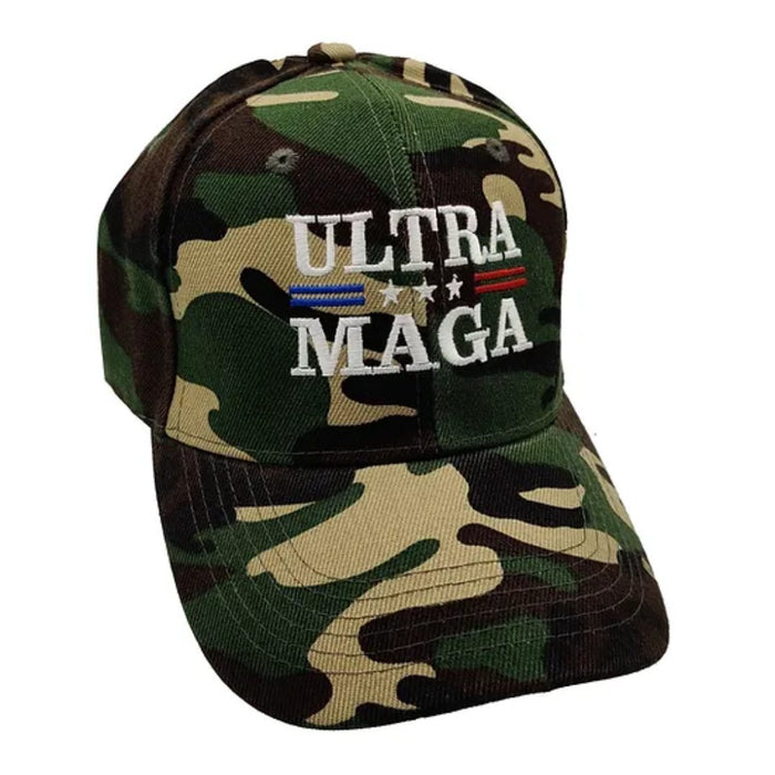 Ultra Maga Custom Embroidered Hat (Camo)