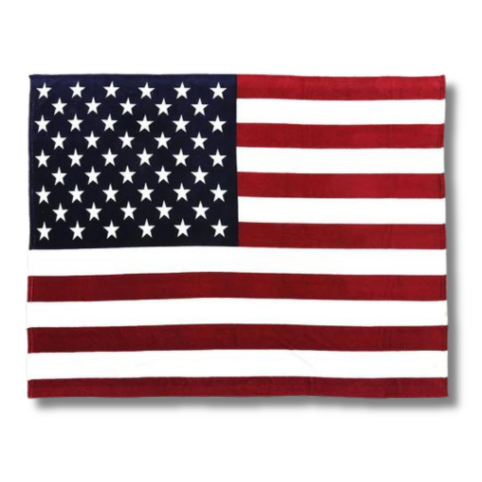 American Flag Polar Fleece Blanket