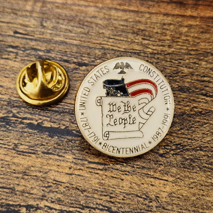 United States Constitution "We the People" Bicentennial Lapel Pin