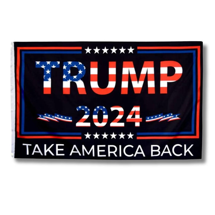 Trump 2024 Patriotic "Take America Back" 3'x5' Flag