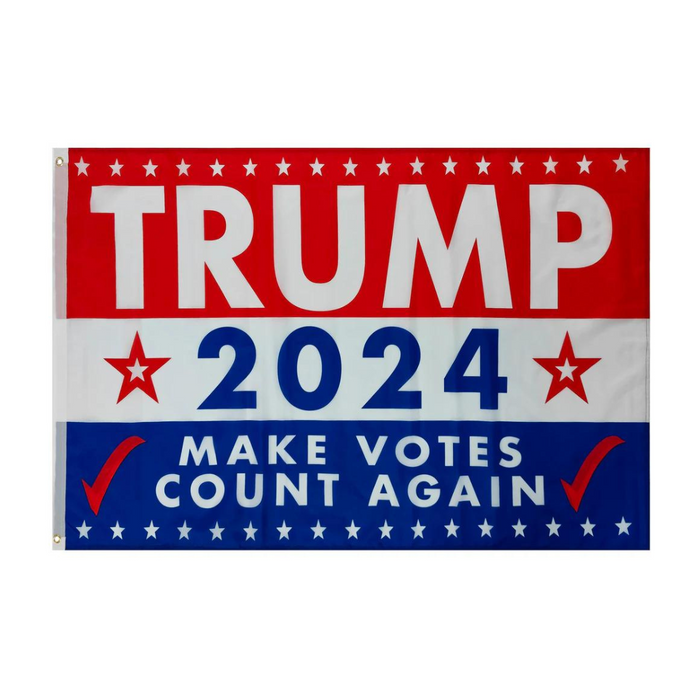 Trump 2024 Make Votes Count Again 3'X5' Flag