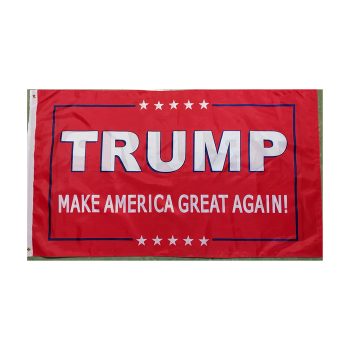 Trump Make America Great Again 3'X5' Flag (Red)
