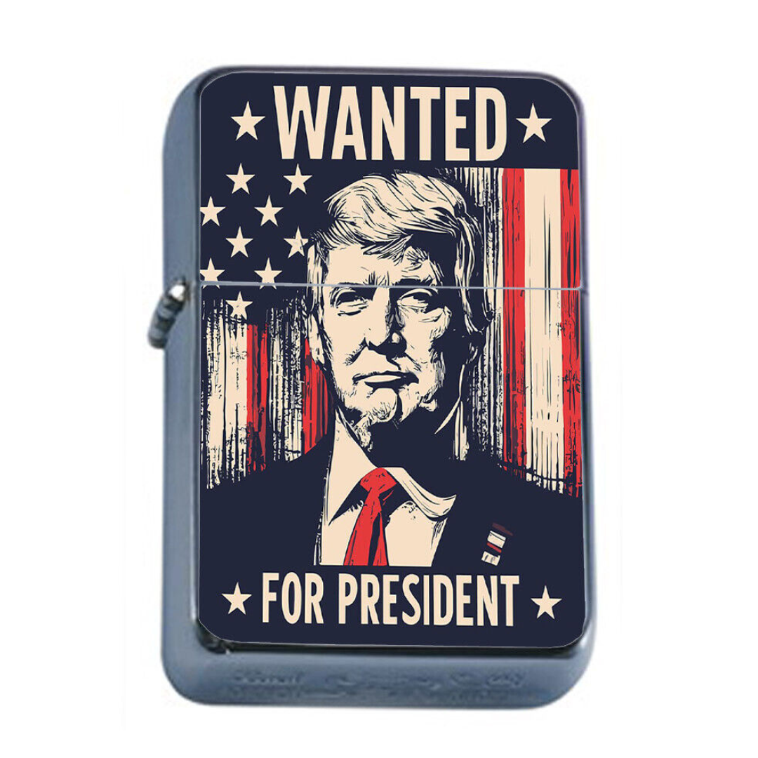 Trump Wanted For President Refillable Lighter — PatriotDepot.com