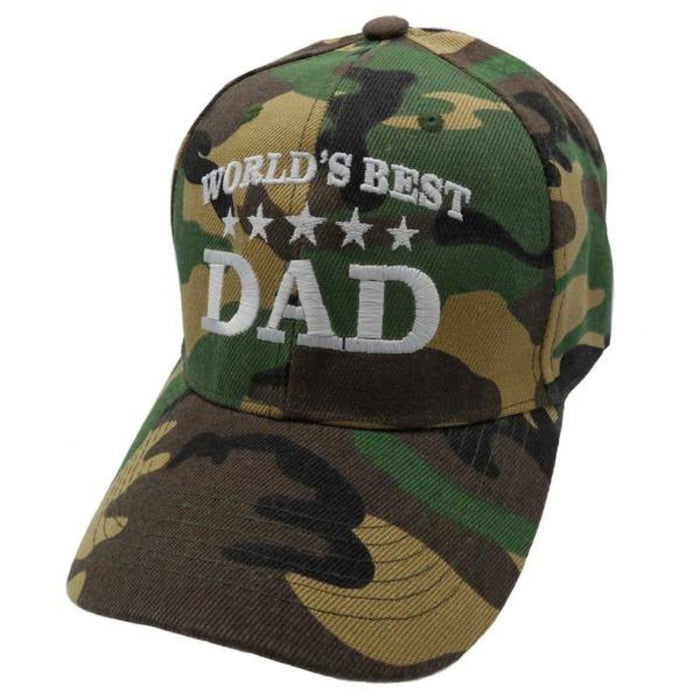 World's Best Dad Custom Embroidered Hat (Camo)
