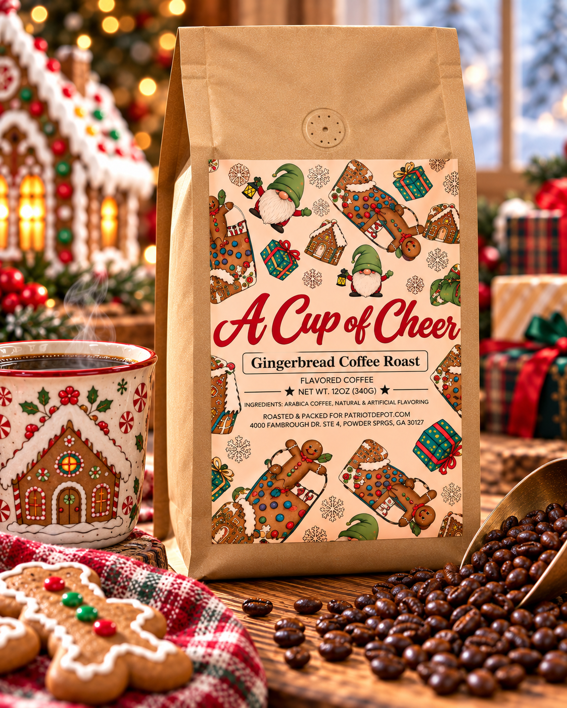 A Cup of Cheer Roast Coffee (Gingerbread) - PatriotDepot.com