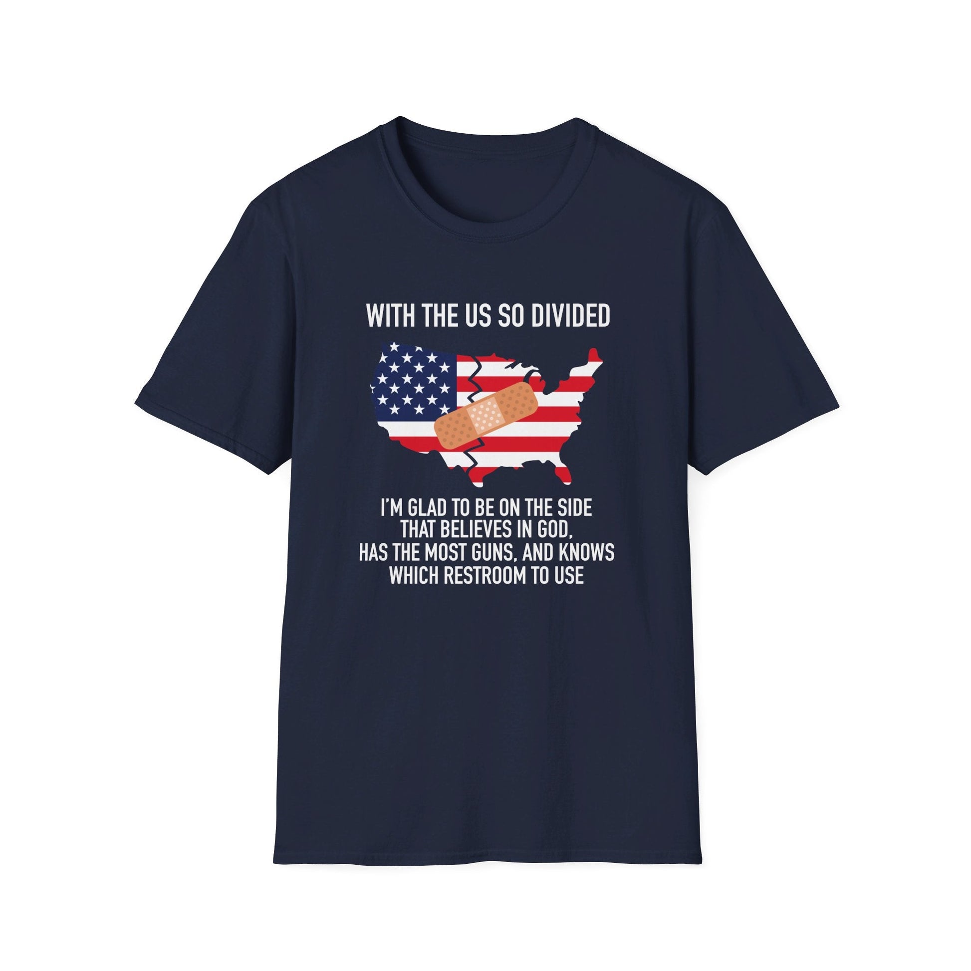 A Divided Country Unisex T-Shirt (Front & Back Design) - PatriotDepot.com
