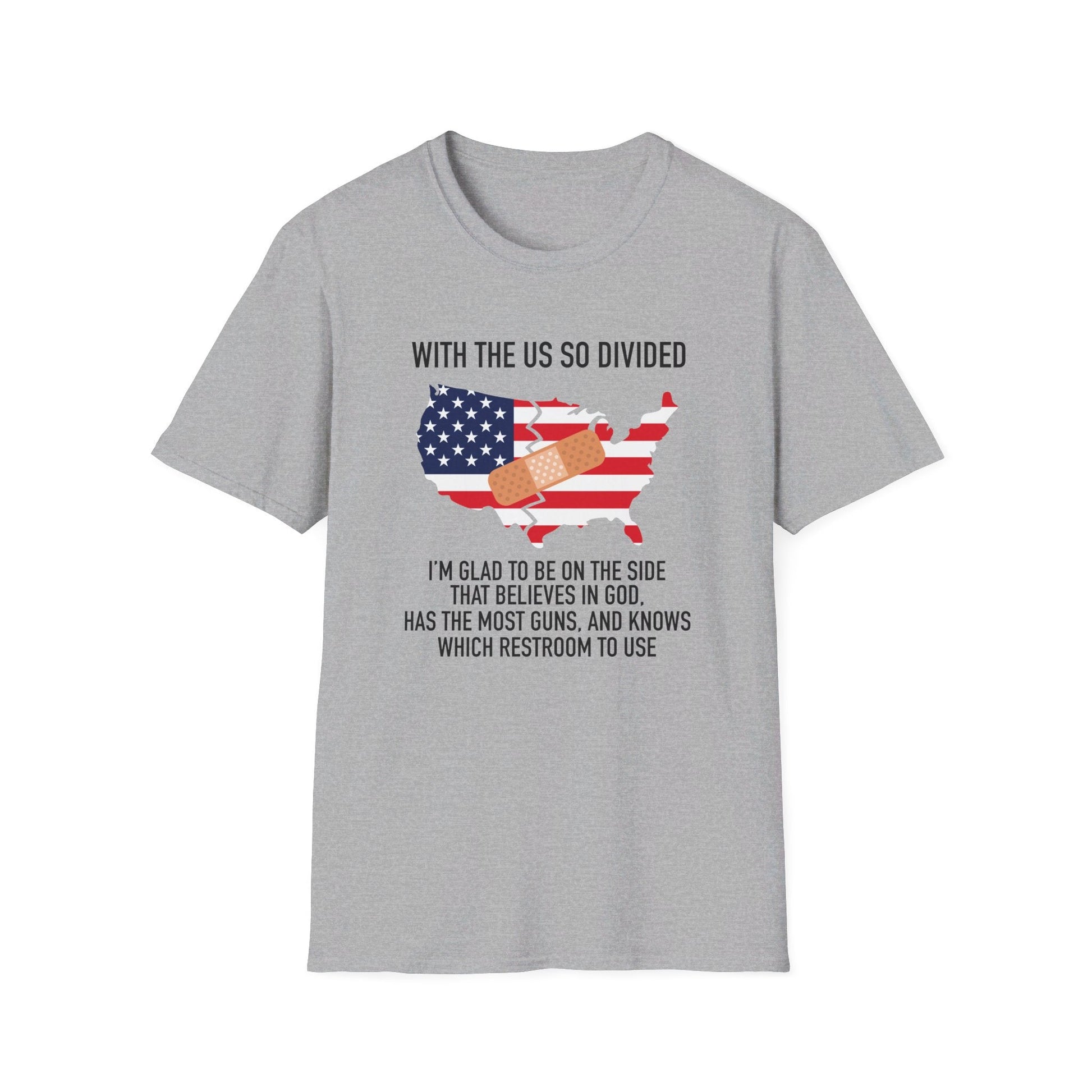 A Divided Country Unisex T-Shirt (Front & Back Design) - PatriotDepot.com