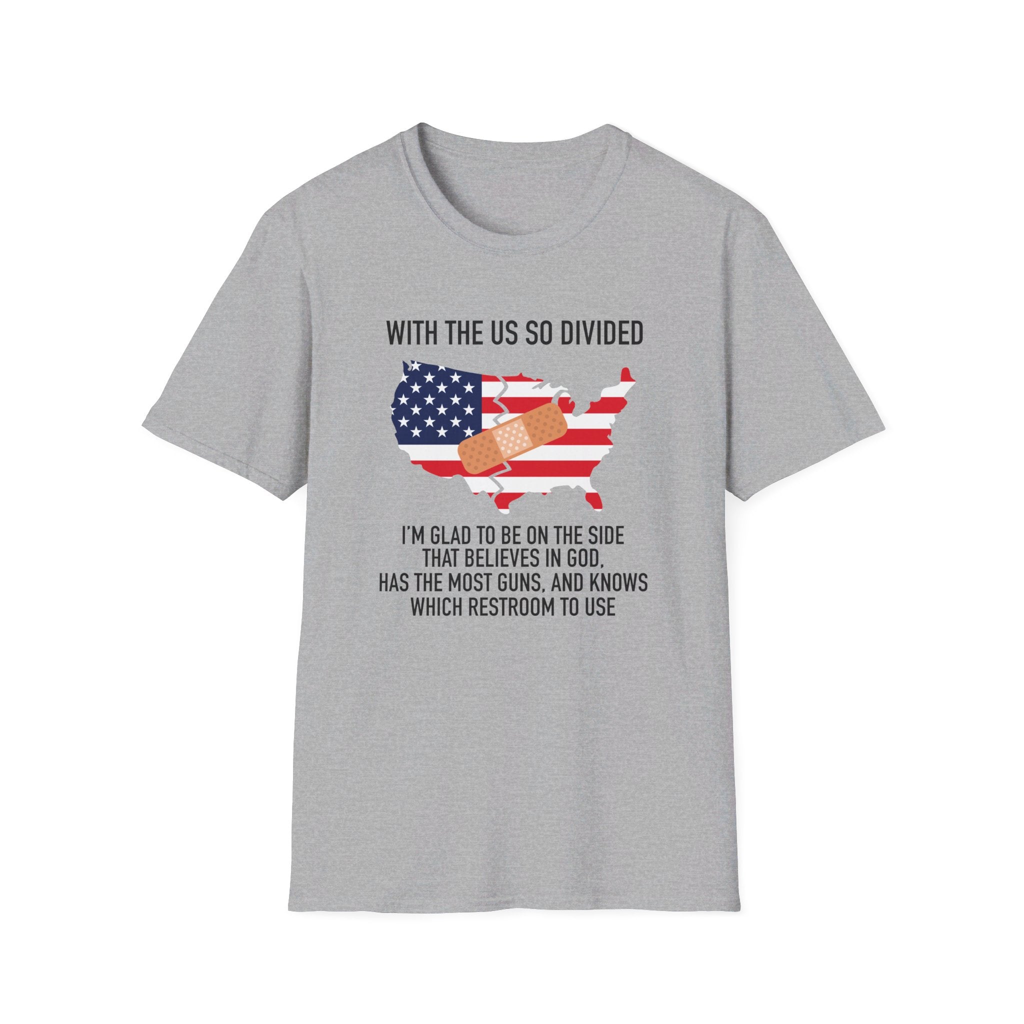 A Divided Country Unisex T-Shirt (Front & Back Design) - PatriotDepot.com