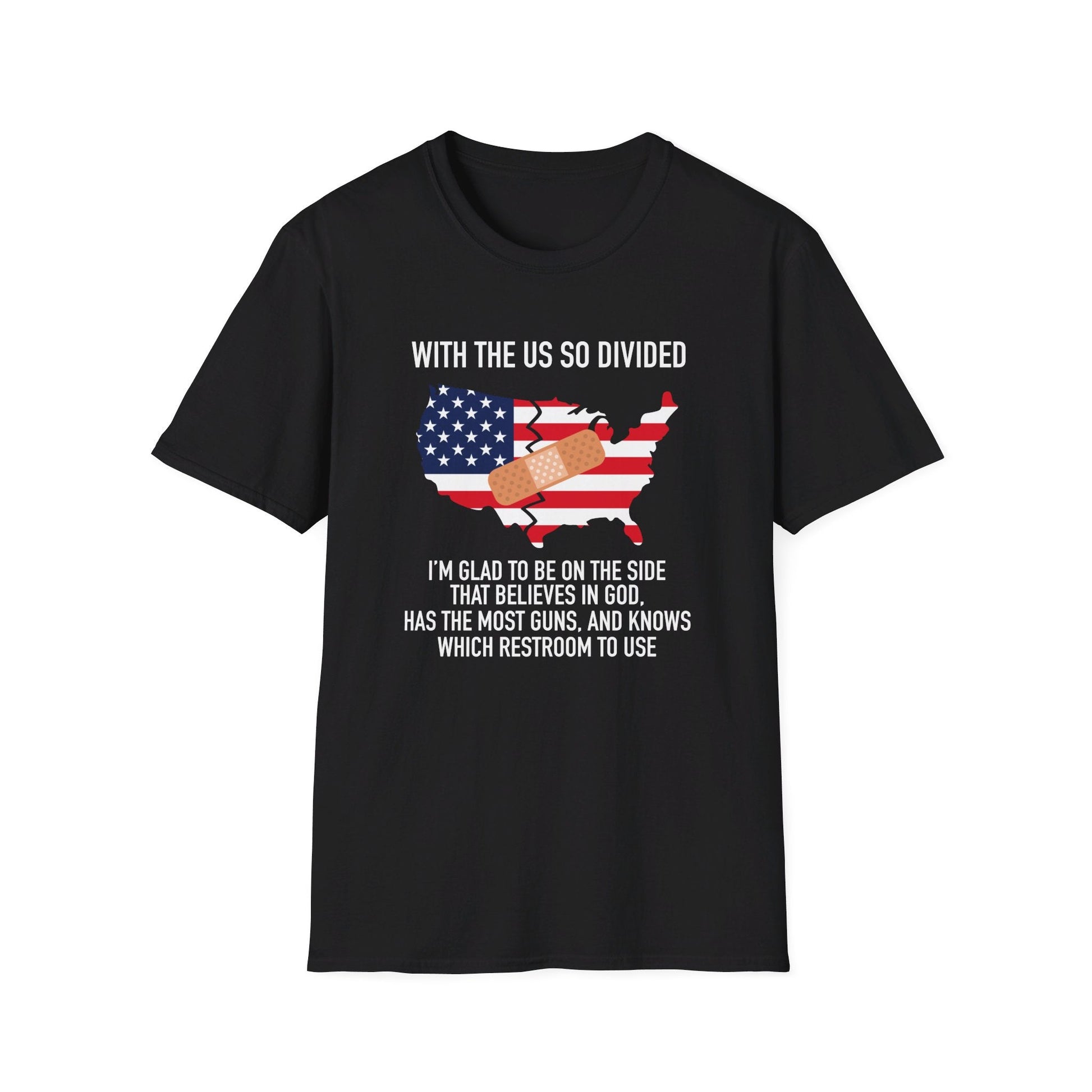 A Divided Country Unisex T-Shirt (Front & Back Design) - PatriotDepot.com