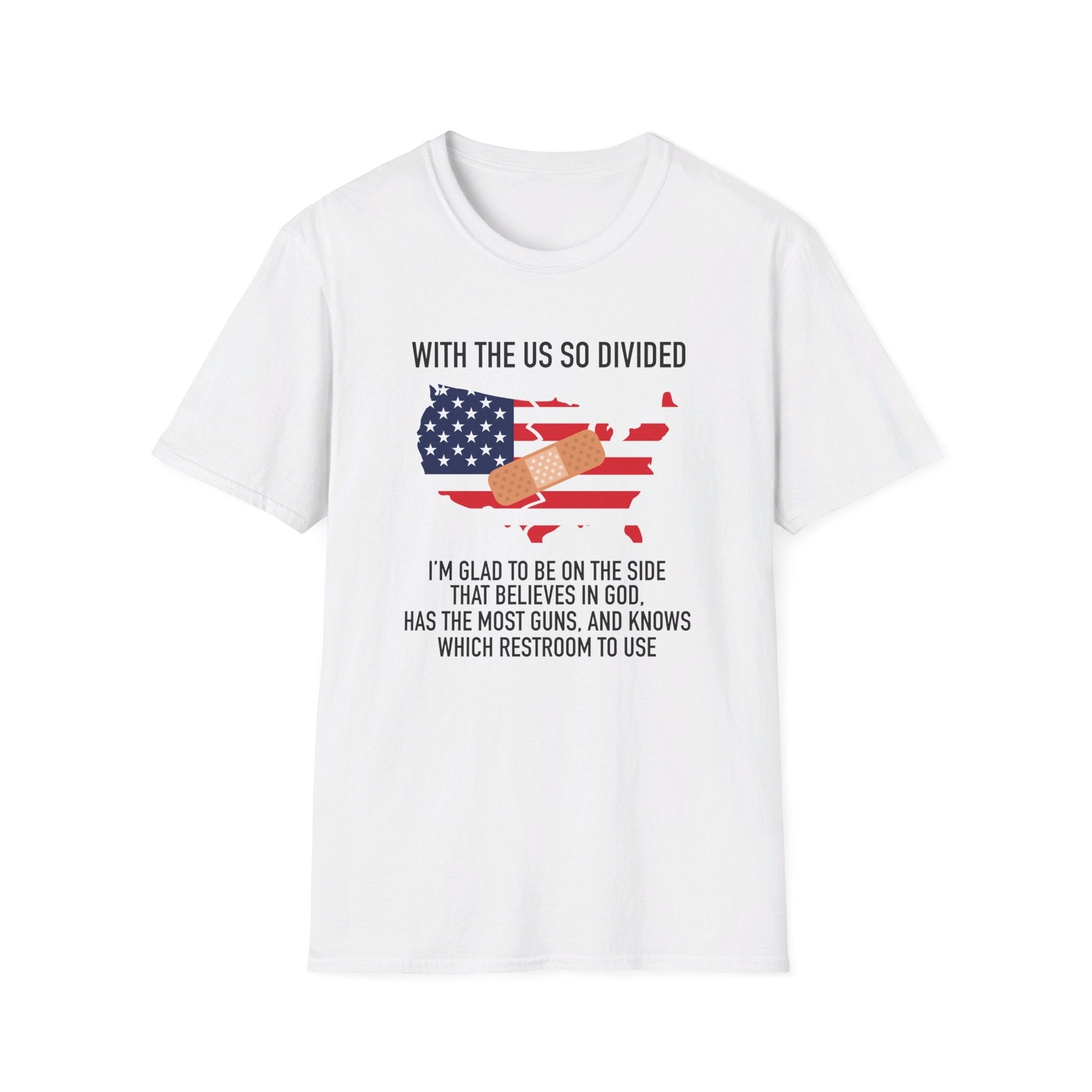 A Divided Country Unisex T-Shirt (Front & Back Design) - PatriotDepot.com