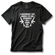 A Government That Ignores the 2nd Amendment... T-Shirt - PatriotDepot.com