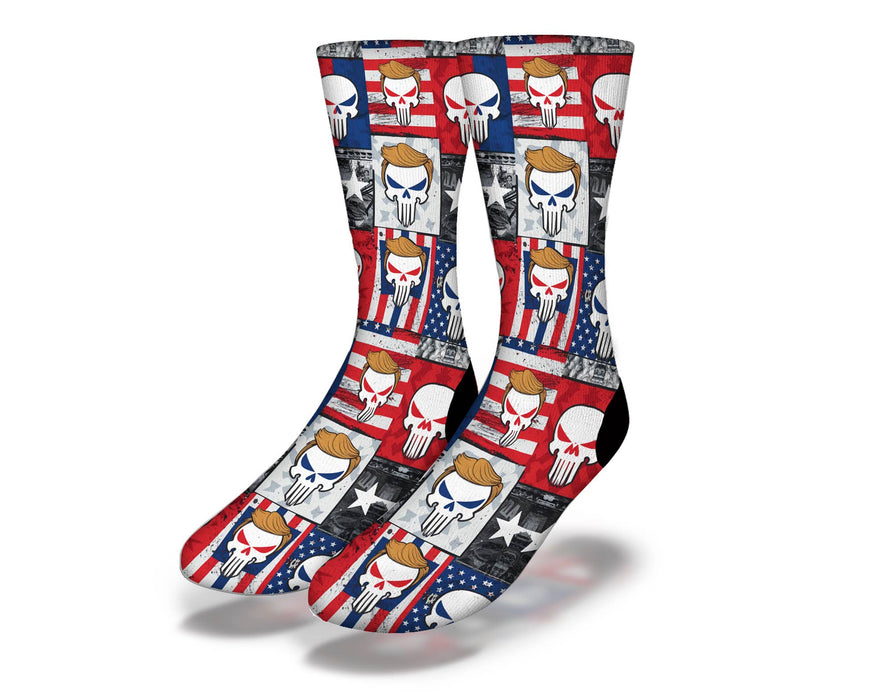 Patriotic Trump Punisher Socks