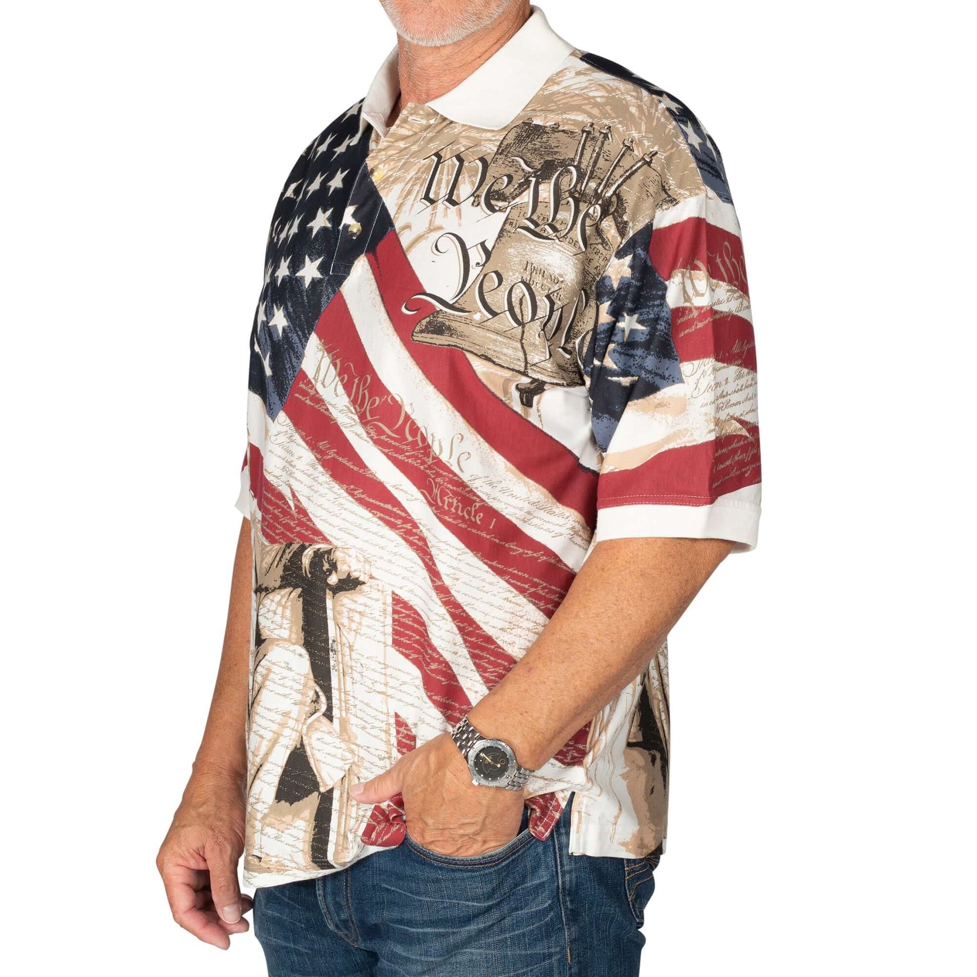Abraham Lincoln Polo Shirt (100% Cotton) - PatriotDepot.com