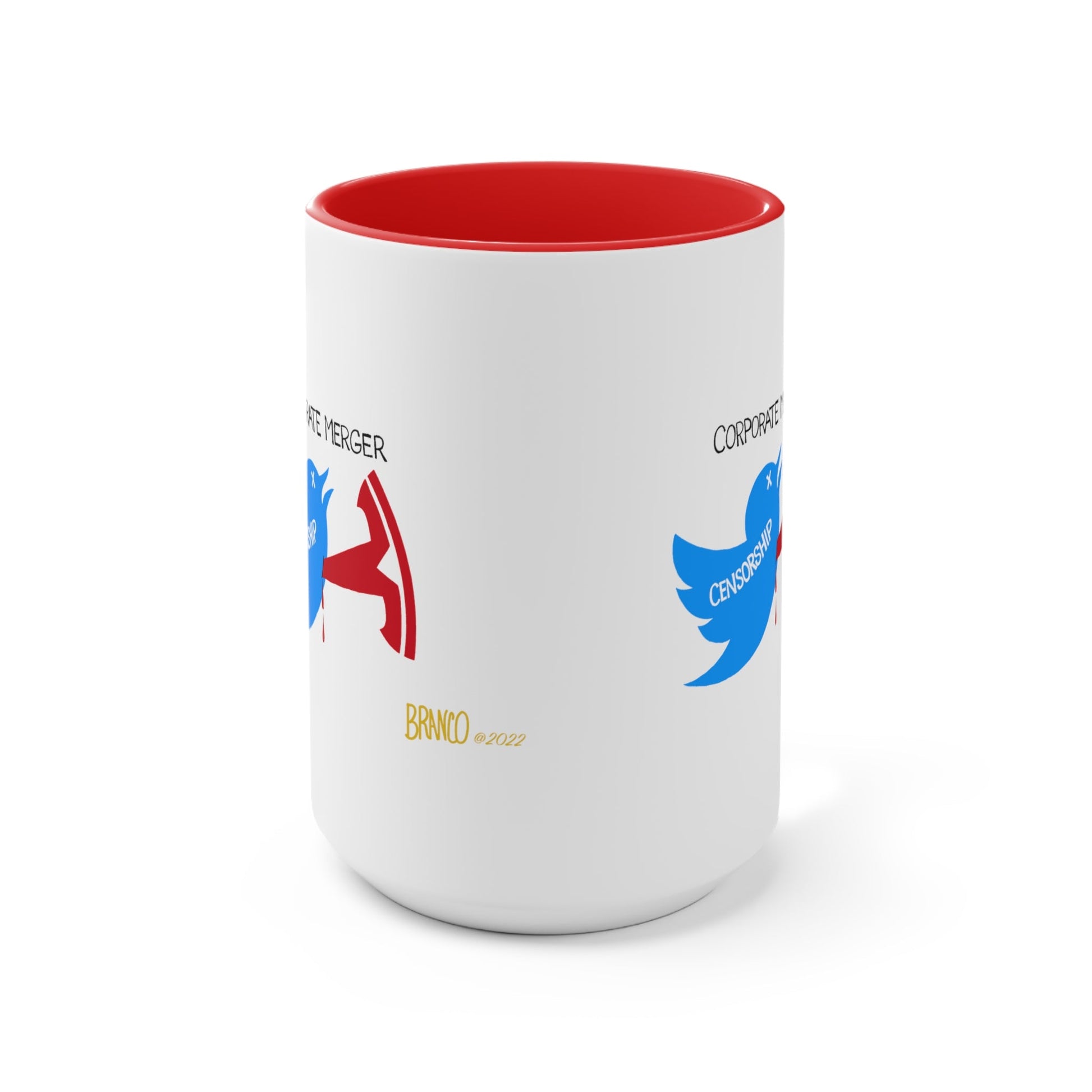 A.F. Branco "Corporate Merger" Cartoon Mug (2 sizes, 2 colors) - PatriotDepot.com