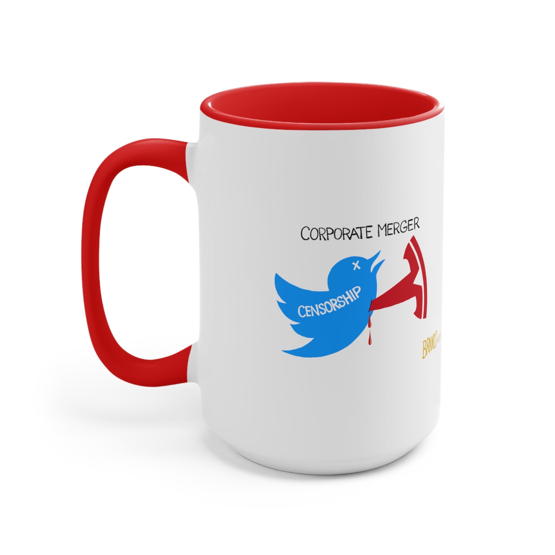 A.F. Branco "Corporate Merger" Cartoon Mug (2 sizes, 2 colors) - PatriotDepot.com