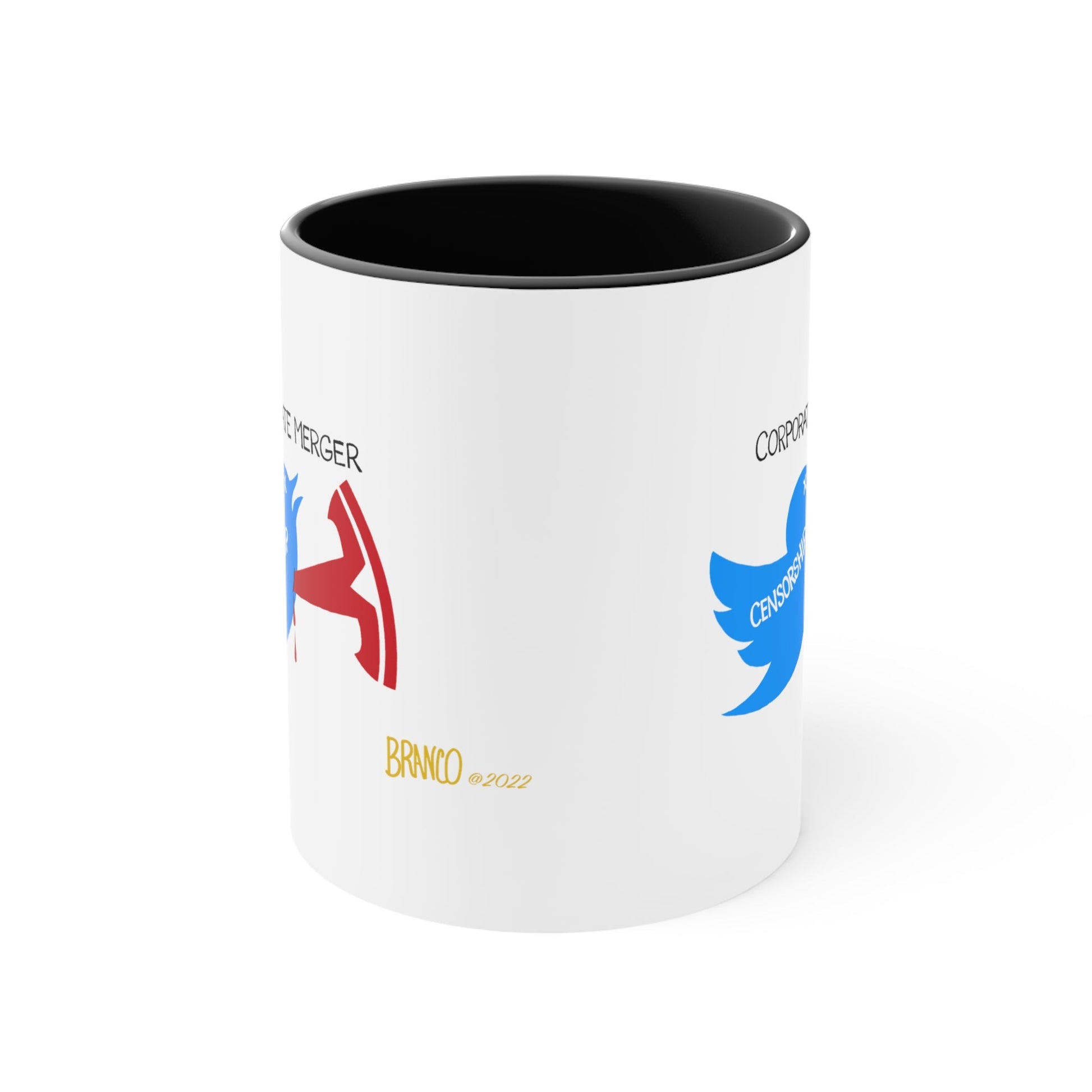 A.F. Branco "Corporate Merger" Cartoon Mug (2 sizes, 2 colors) - PatriotDepot.com