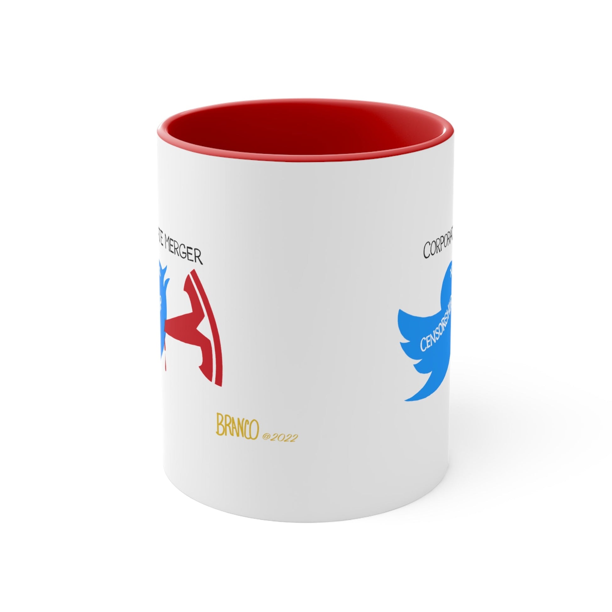 A.F. Branco "Corporate Merger" Cartoon Mug (2 sizes, 2 colors) - PatriotDepot.com