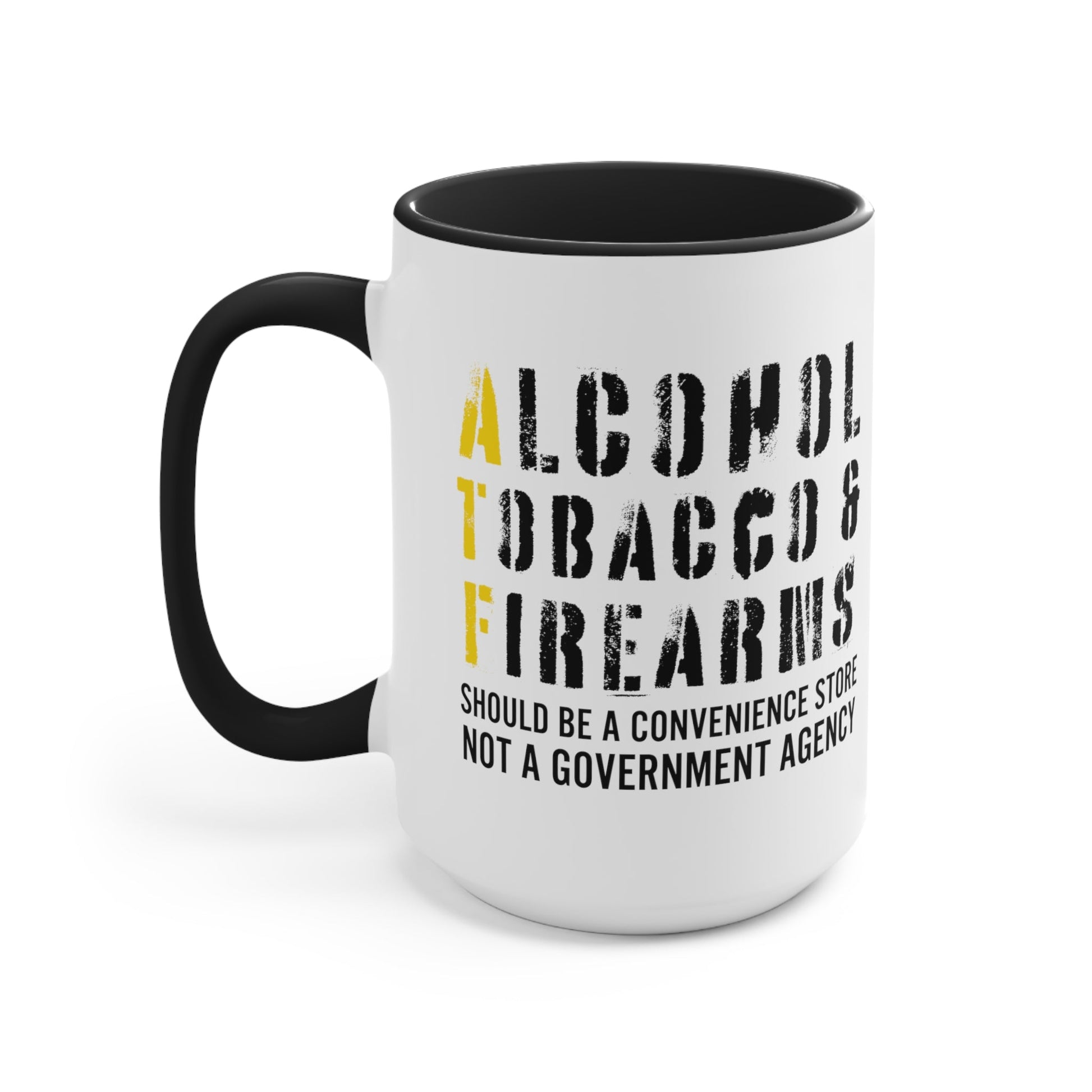 Alcohol, Tobacco, & Firearms Mug - PatriotDepot.com