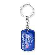 All Aboard the Trump Train 2024 Keychain - PatriotDepot.com