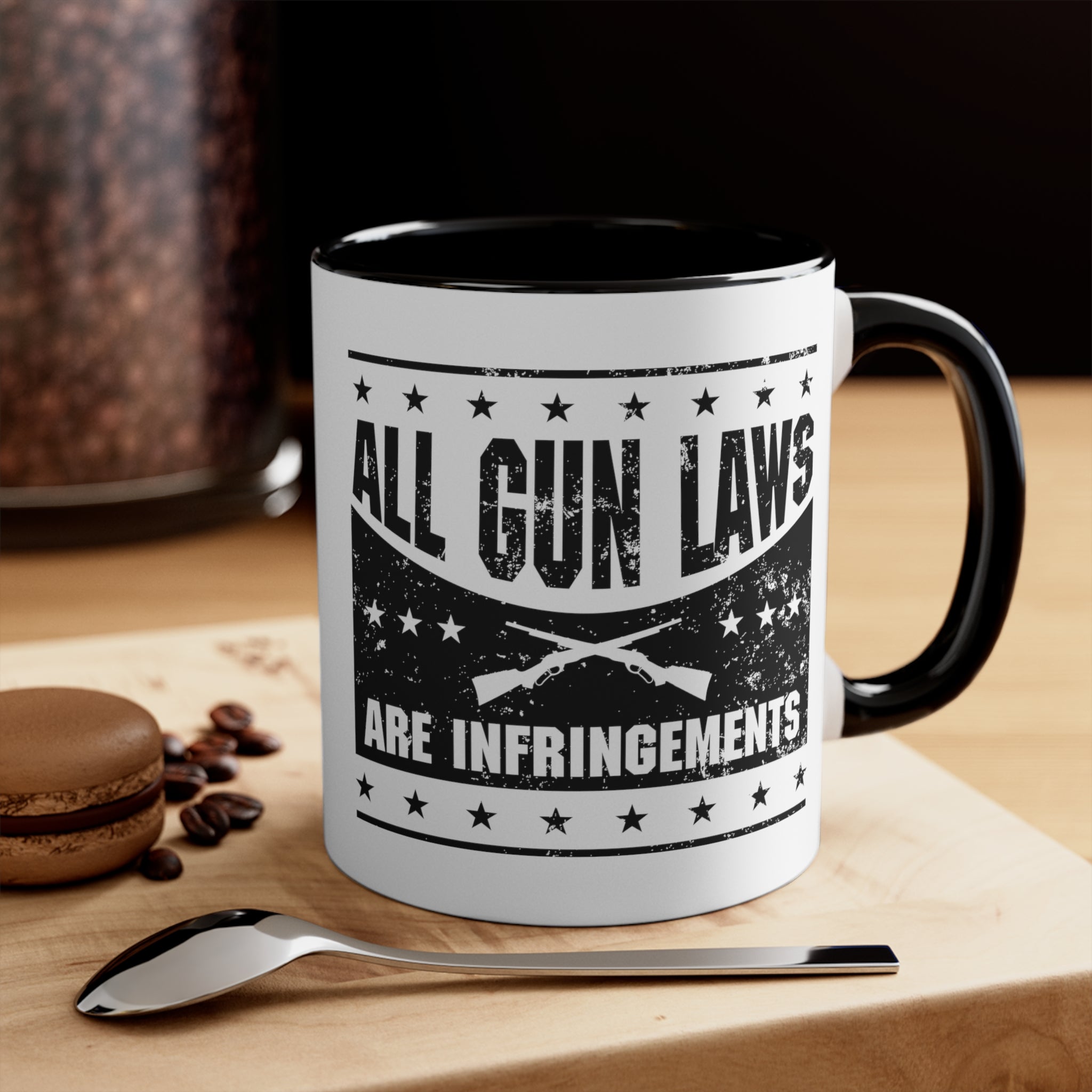 All Gun Laws are Infringement Mug (2 sizes, 3 colors) - PatriotDepot.com