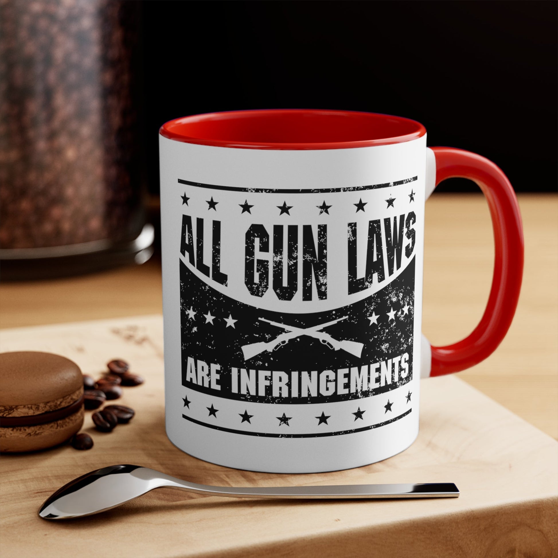 All Gun Laws are Infringement Mug (2 sizes, 3 colors) - PatriotDepot.com