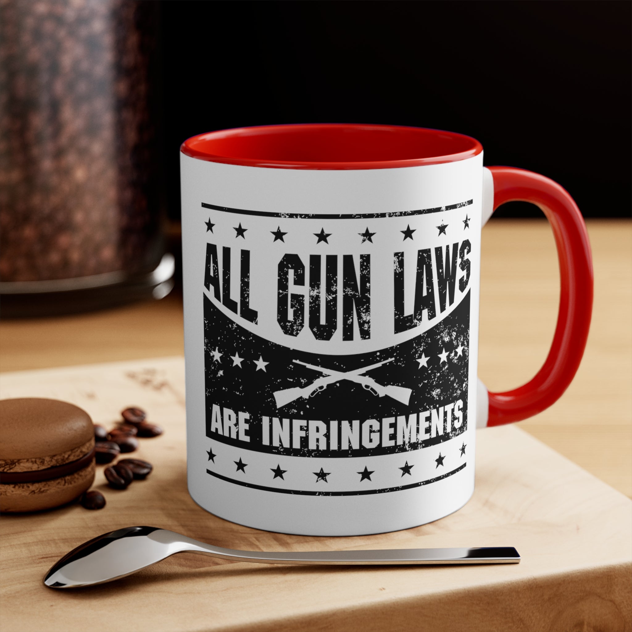 All Gun Laws are Infringement Mug (2 sizes, 3 colors) - PatriotDepot.com