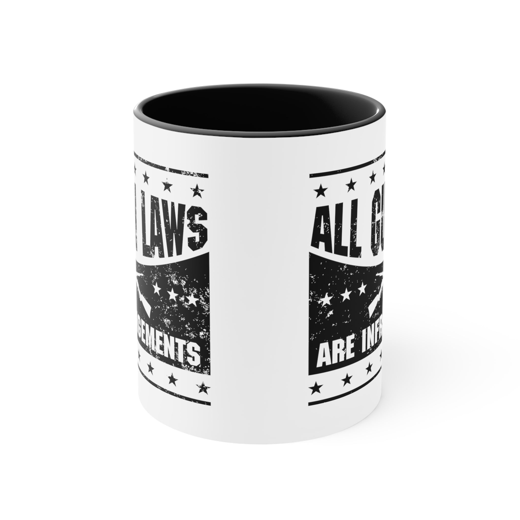 All Gun Laws are Infringement Mug (2 sizes, 3 colors) - PatriotDepot.com