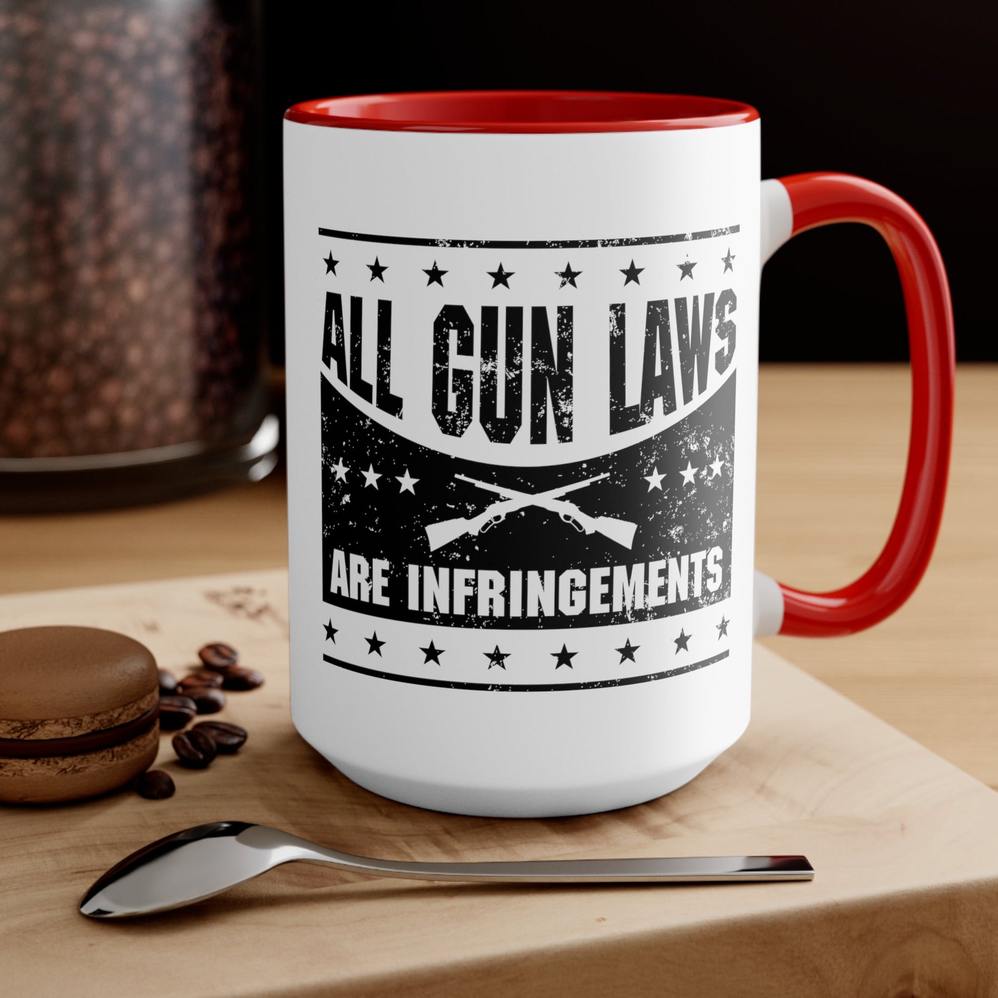 All Gun Laws are Infringement Mug (2 sizes, 3 colors) - PatriotDepot.com
