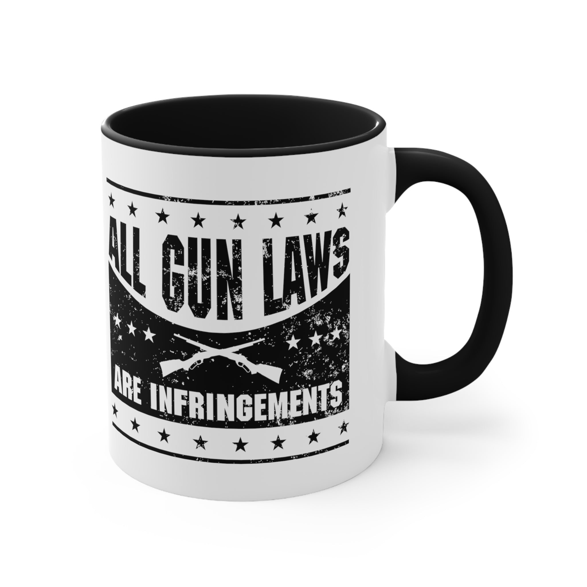 All Gun Laws are Infringement Mug (2 sizes, 3 colors) - PatriotDepot.com