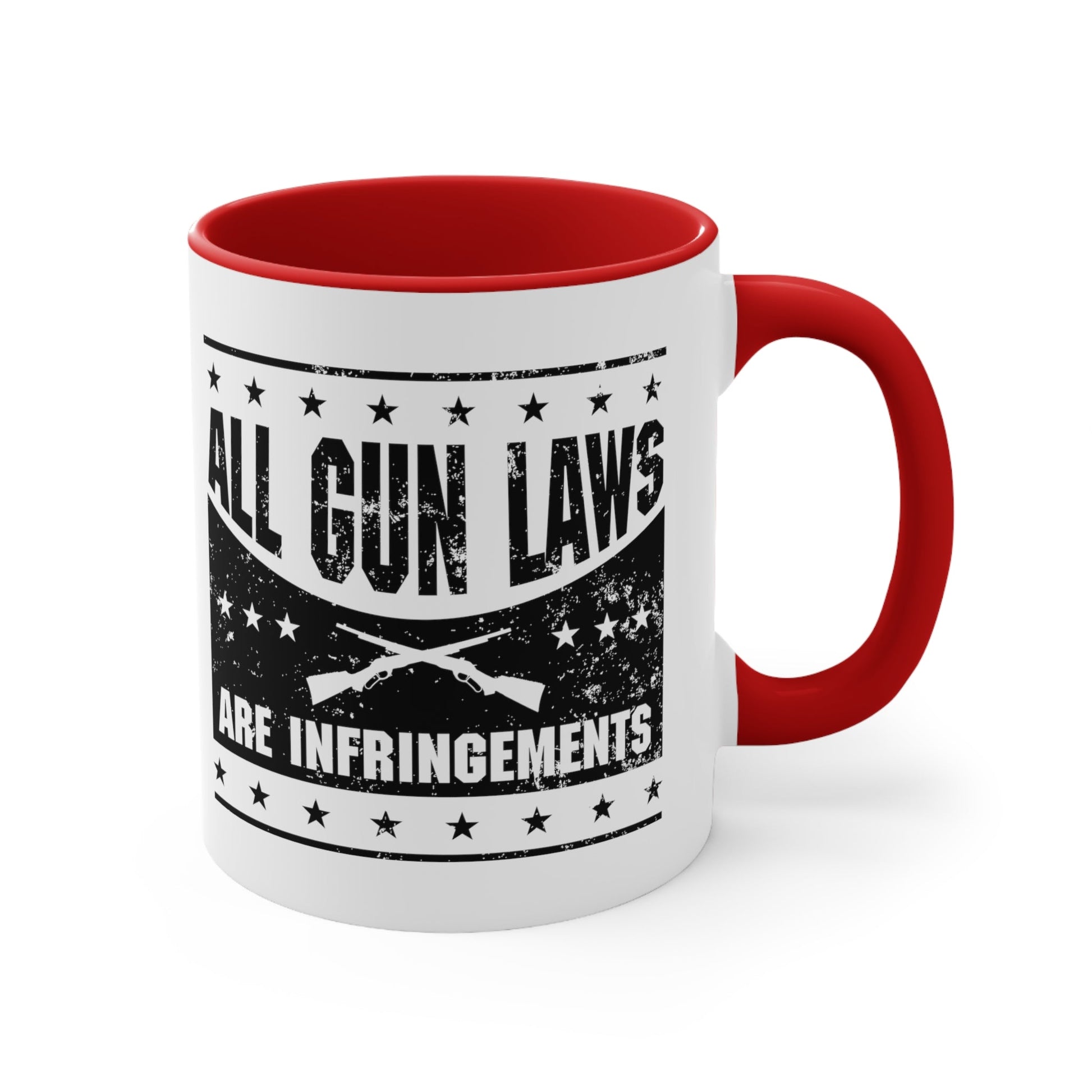 All Gun Laws are Infringement Mug (2 sizes, 3 colors) - PatriotDepot.com