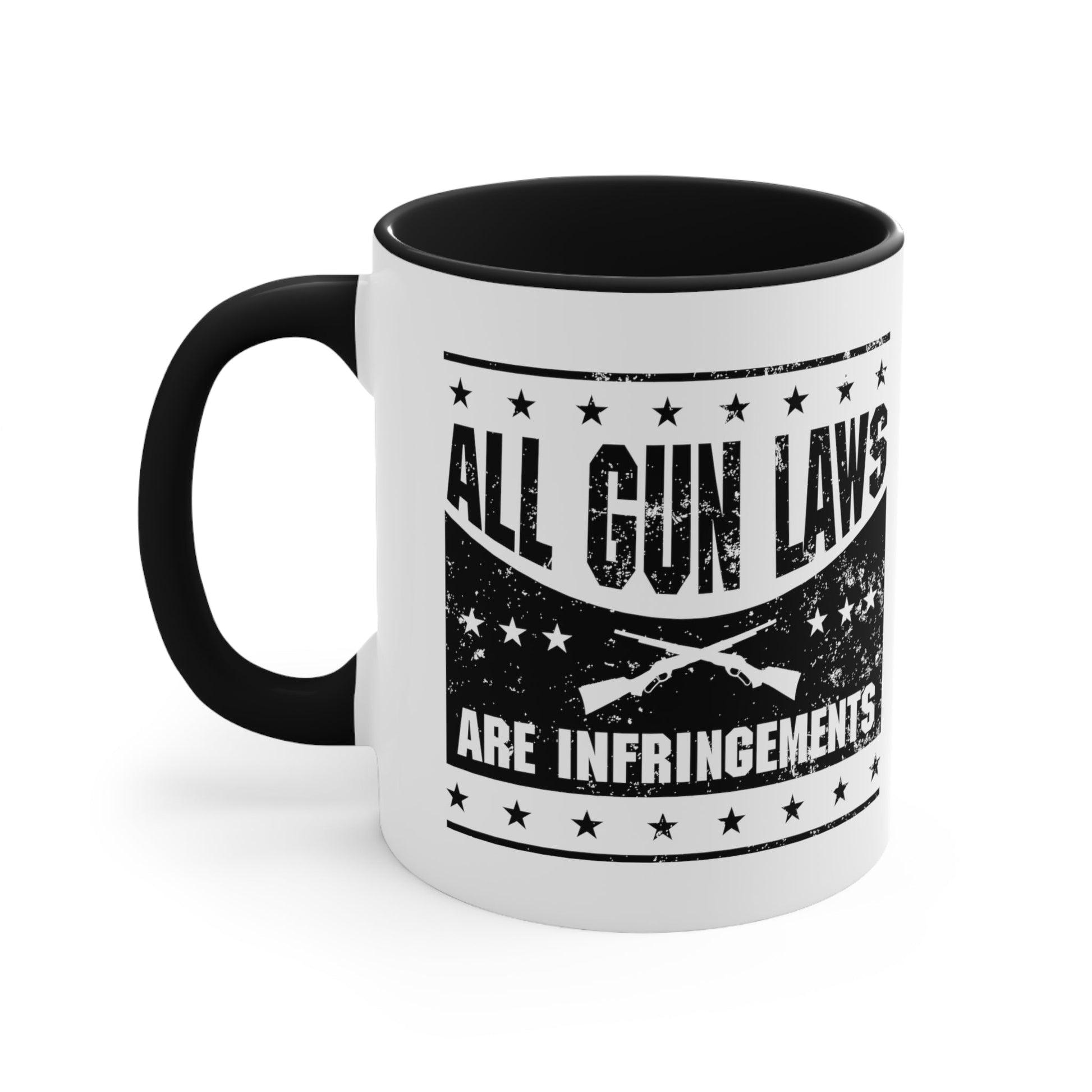 All Gun Laws are Infringement Mug (2 sizes, 3 colors) - PatriotDepot.com