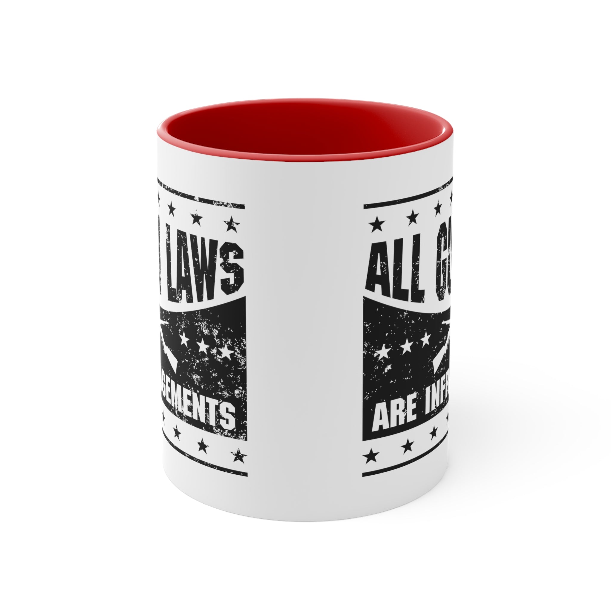 All Gun Laws are Infringement Mug (2 sizes, 3 colors) - PatriotDepot.com