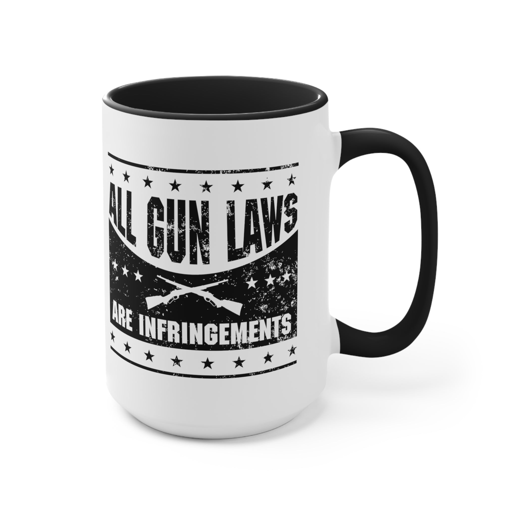 All Gun Laws are Infringement Mug (2 sizes, 3 colors) - PatriotDepot.com