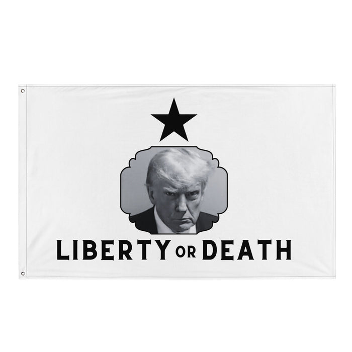 Trump Mugshot Liberty or Death (Texas Star) Flag