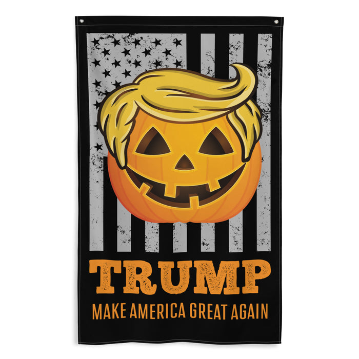 Trumpkin Make America Great Again Halloween Flag