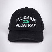 Alligator Alcatraz Embroidered Hat (Black) - PatriotDepot.com