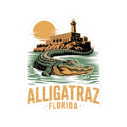 Alligatraz Florida Die - Cut Sticker (3 Sizes) - PatriotDepot.com