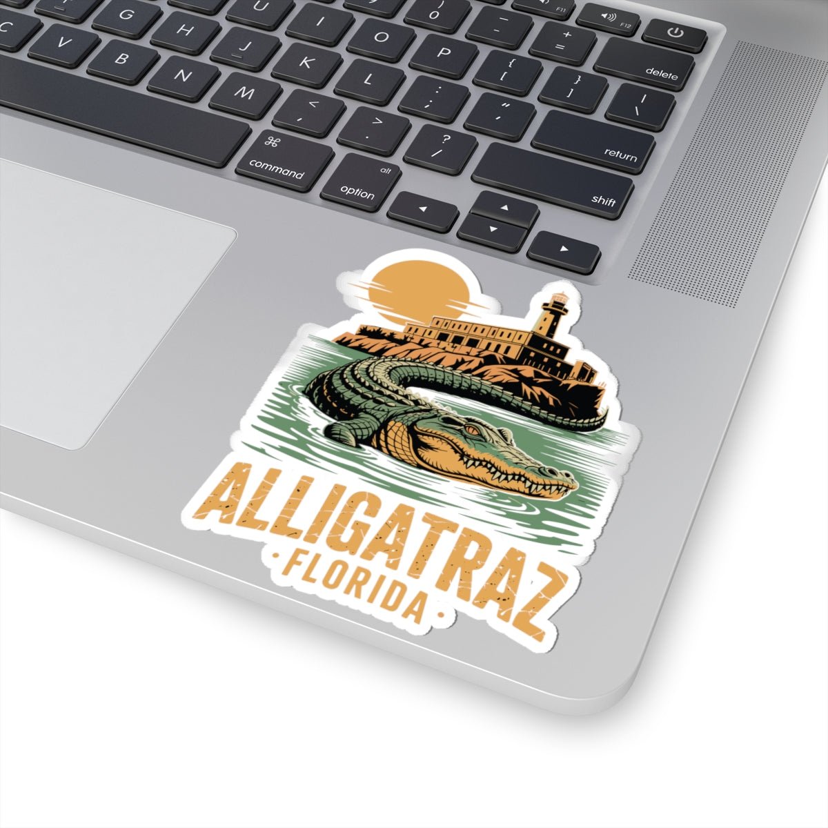 Alligatraz Florida Die - Cut Sticker (3 Sizes) - PatriotDepot.com