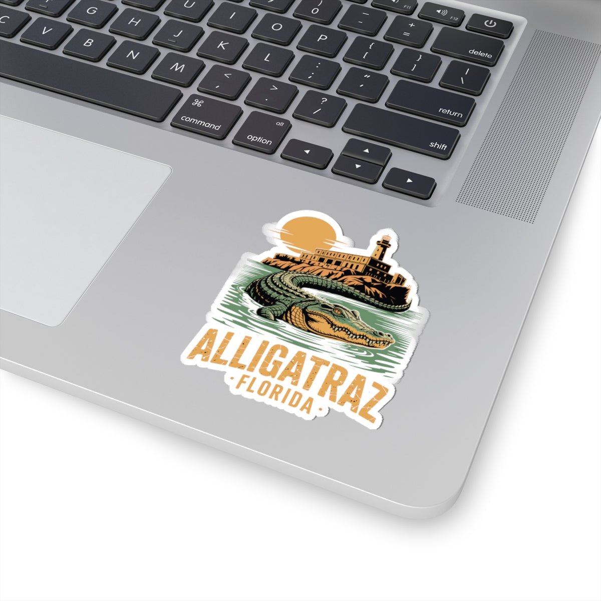 Alligatraz Florida Die - Cut Sticker (3 Sizes) - PatriotDepot.com