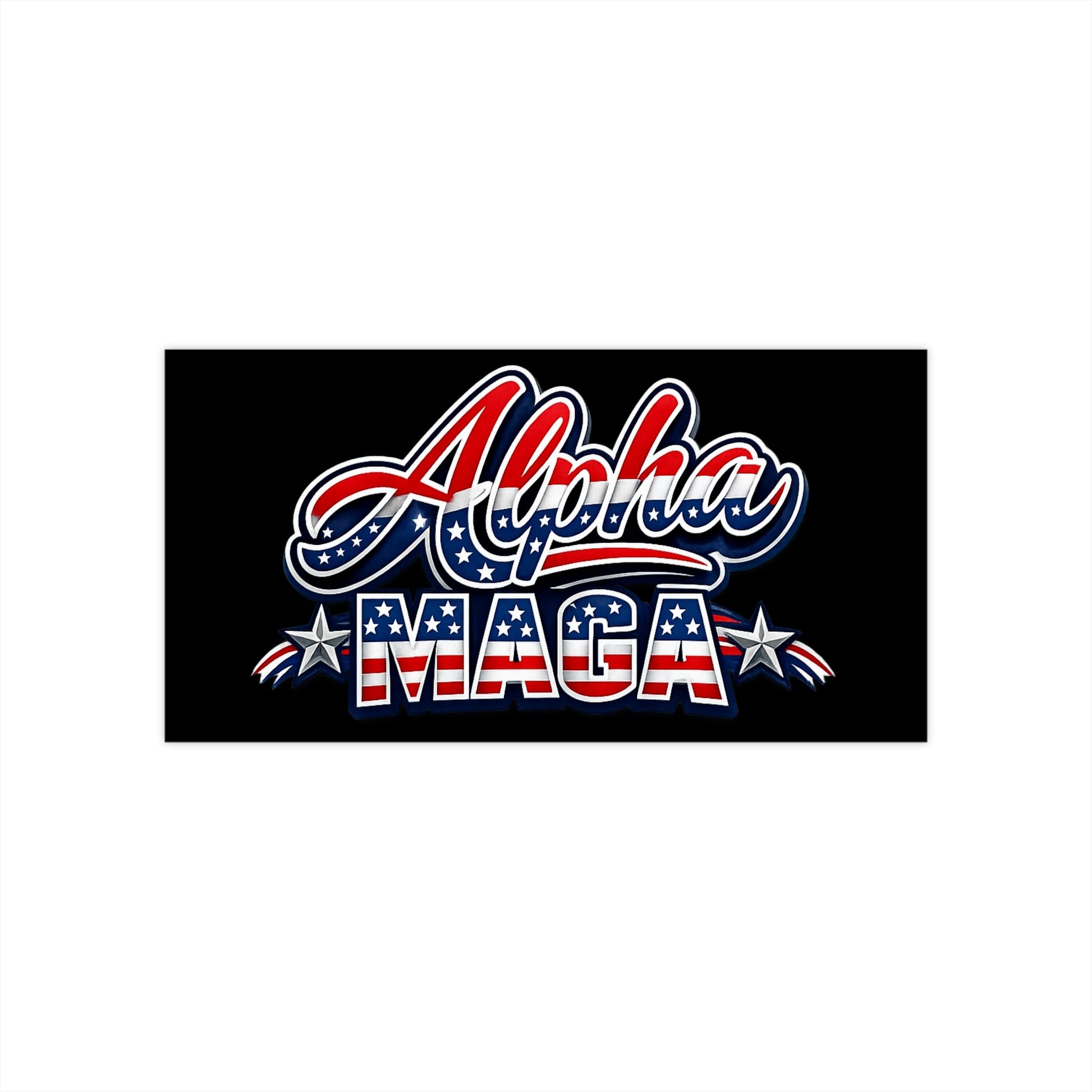 Alpha MAGA – Unapologetically American Car Magnet - PatriotDepot.com