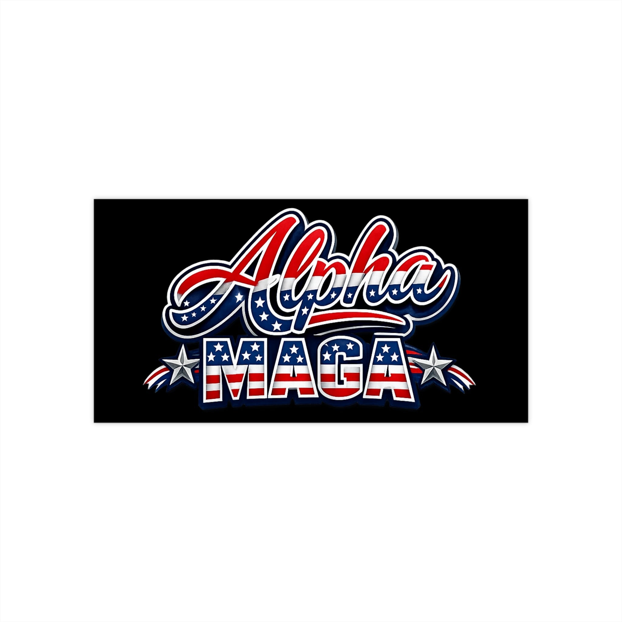 Alpha MAGA – Unapologetically American Car Magnet - PatriotDepot.com