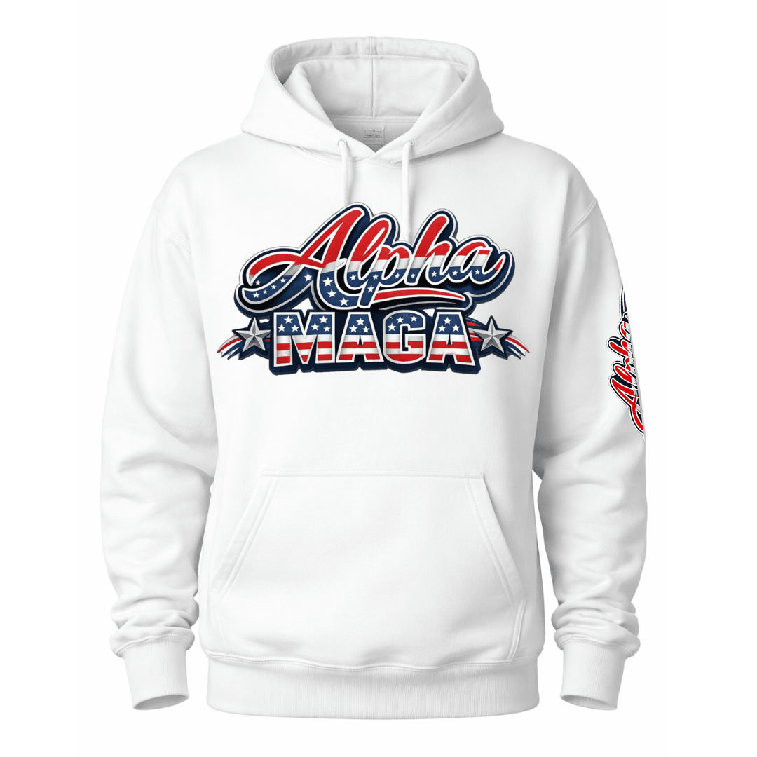 Alpha MAGA – Unapologetically American Hoodie - PatriotDepot.com