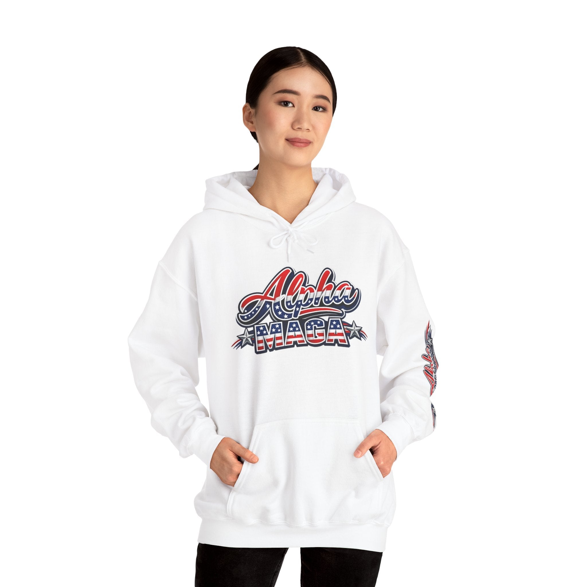 Alpha MAGA – Unapologetically American Hoodie - PatriotDepot.com