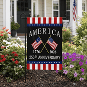 America 1776 - 2026 250th Anniversary Garden Flag (12"x18") - PatriotDepot.com